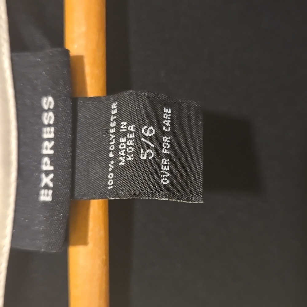 Express Black Midi Dress with Cream Accents - Picture 2 of 12